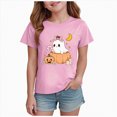 thumbnail image 1 of Futezty Kids Girls Boys T Shirts Short Sleeve Halloween Pumpkin Tops Shirt Casual Tee for Base Layer Fall Tops Tees 12M-14T, 1 of 5