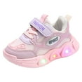 thumbnail image 1 of Futezty Kids Shoes Boy Girl Sneakers with Wheels with Led for Christmas Birthday Children Show Gift(Pink,9.5 Toddler), 1 of 5
