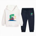 thumbnail image 1 of Futezty Little Boys Girls Sweatsuit Graphic Hoodie and Jogger Pants 2 Piece Set Fall Winter Outfit 2T-12T, 1 of 5