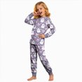thumbnail image 1 of Futezty Little Girls Boys Halloween Ghost Graphic Long Sleeve Pajamas Sets Toddler Pjs Kids Fall Winter Sleepwears 2T-9T, 1 of 7