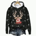 thumbnail image 1 of Futezty Long Christmas Hoodies for Women Cute Funny 3D Print Sweatshirts Xmas Hoodie Sleeve Sweaters Holiday Pullover, 1 of 4
