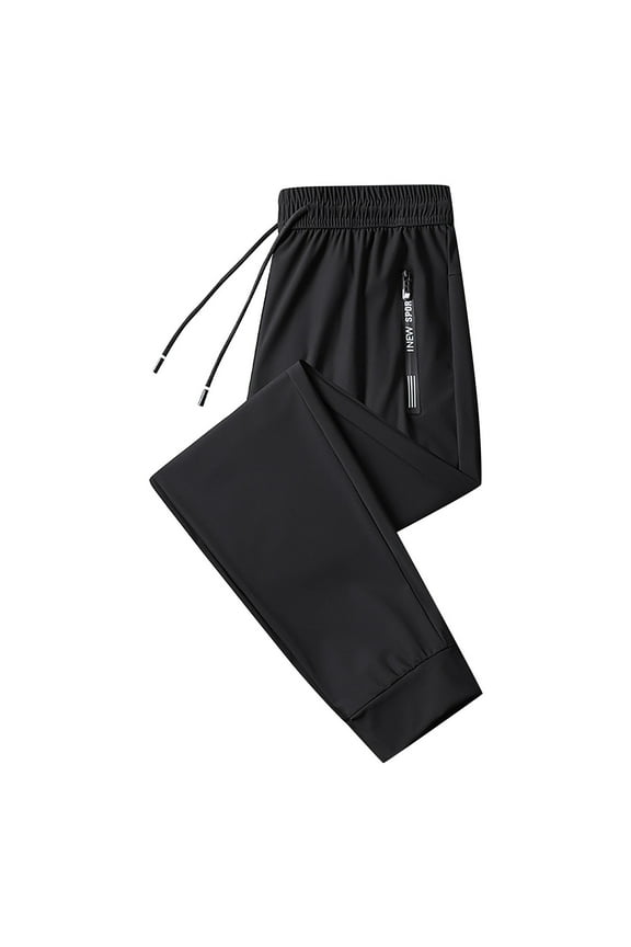 Men And Big Straight Leg Pants Nylon Loose Plus Size Sports Trouser