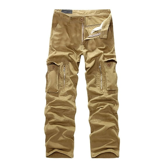 Futezty Men Cotton Casual Combat Work Cargo Pants with Pockets