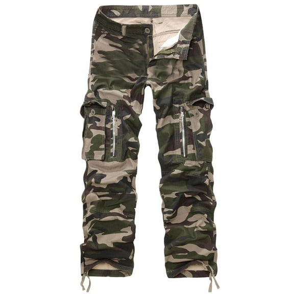Futezty Men Cotton Casual Combat Work Cargo Pants with Pockets
