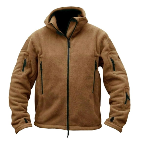Futezty Men Fashion Warm Military Tactical Sport Fleece Long Sleeve Hoodie Jacket
