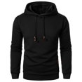 thumbnail image 1 of Futezty Men Hooded Sweatshirts Long Sleeve Casual Pullover Hoodie Waffle Knit Sweatshirt with Pocket, 1 of 4