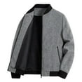 thumbnail image 1 of Futezty Men Lightweight Bomber Jacket Casual Windbreaker Flight Coat Zip Up Textured Jacket with Pocket, 1 of 5
