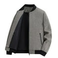thumbnail image 1 of Futezty Men Lightweight Bomber Jacket Casual Windbreaker Flight Coat Zip Up Textured Jacket with Pocket, 1 of 5