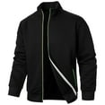 thumbnail image 1 of Futezty Men Lightweight Full Zip Soft Fleece Jacket Outdoor Recreation Coat With Zipper Pockets, 1 of 5