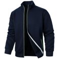 thumbnail image 1 of Futezty Men Lightweight Full Zip Soft Fleece Jacket Outdoor Recreation Coat With Zipper Pockets, 1 of 5