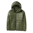 thumbnail image 1 of Futezty Men Puffer Jacket Waterproof Winter Parka jacket Warm Thicken Ski Coat Lightweight with Hood, 1 of 3