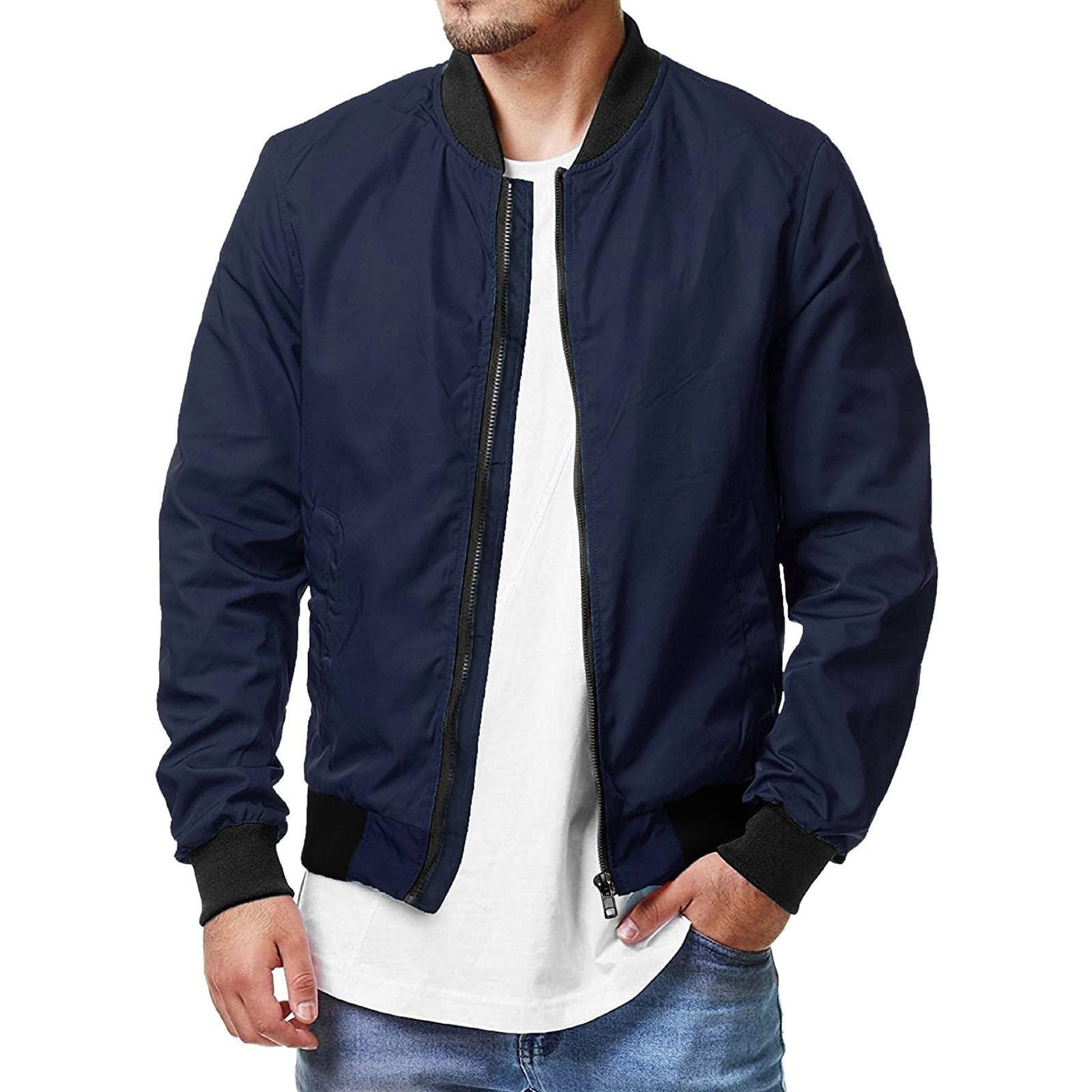 Mens Jacket Summer Lightweight Coat Casual Outfit Tops
