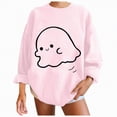 thumbnail image 1 of Futezty Retro Love Valentines Sweatshirt for Women Casual Long Sleeve Crewneck Pullover Tops Cute Lover Heart T-Shirt, 1 of 4