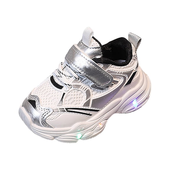 Futezty Sneakers for Boys Children's Bright Sports Shoes 2024 Spring New Double Mesh Breathable Running Shoes For Baby Boys Girls Soft Soled Shoes Casual Shoes Shoes for Boys