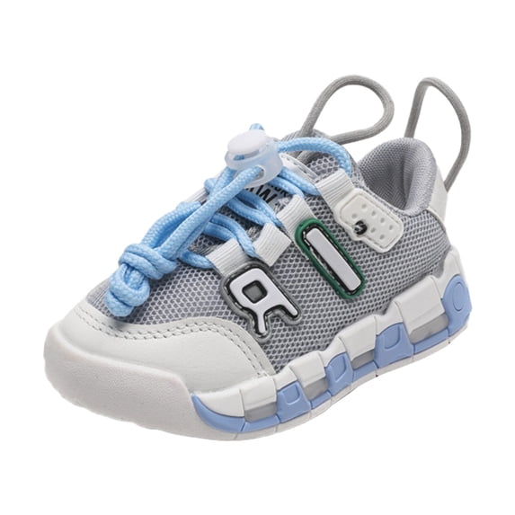 Futezty Sneakers for Boys Spring/Autumn Children's Sports Shoes With LED Lights Breathable Mesh Casual Unisex Kids' Sneakers With Alphabet Design Shoes for Boys