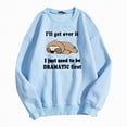 thumbnail image 1 of Futezty Sports Trendy Sweatshirts for Women Athletic Cartoon Colorful Clothes Casual Letter Solid Color Loose Fitting Womens Funny Ladies Lightweight Brown, 1 of 3