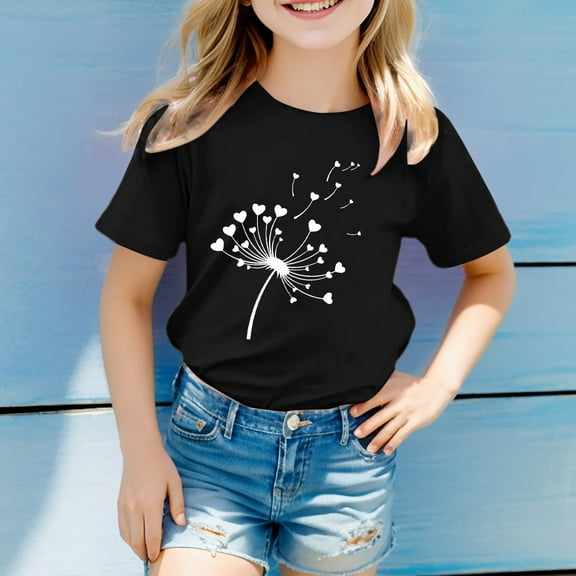 Futezty T Shirts for Boys Casual Crew Neck Graphic Cotton Summer Tops