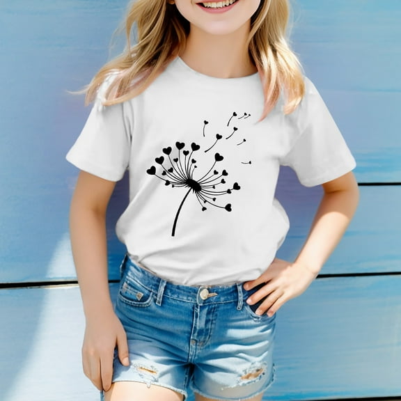 Futezty T Shirts for Boys Casual Crew Neck Graphic Cotton Summer Tops