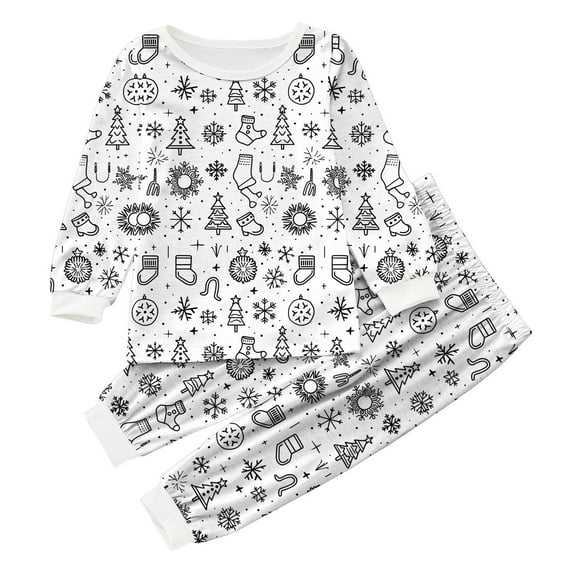 Futezty Toddler Baby Boys Fall Outfits Pajama Long Sleeve and Elastic Pants 2Pcs Clothes Set