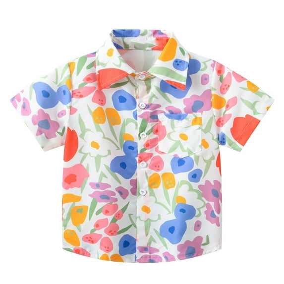 Futezty Toddler Baby T shirt Boys Girl Comfortable Solid Color Short Sleeve Cotton Top