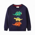 thumbnail image 1 of Futezty Toddler Boy Dinosaur Sweatshirt Pullover Crewneck Sweater Kids Winter Dinosaur Print Clothes Pullover Sweater Boys Sweatshirts, 1 of 6
