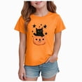 thumbnail image 1 of Futezty Toddler Boy Girl Pumpkin Spooky Halloween T-Shirt Short Sleeve Kids Fun Tops 12M-14T, 1 of 6