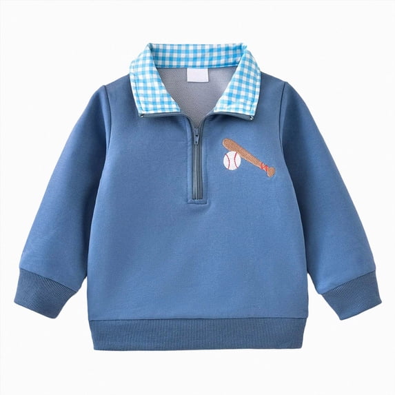 Futezty Toddler Boy Quarter Zip Colla red Pullover Long Sleeve Fall Winter Baby Boys Clothes 12M-4T