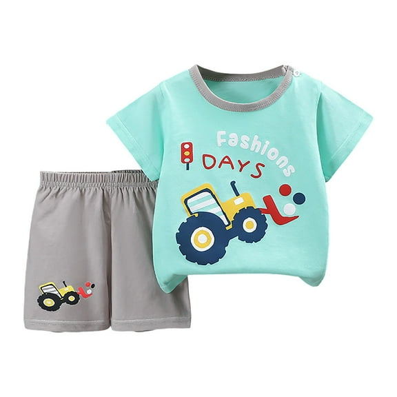 Futezty Toddler Boys Clothes Summer Outfit Sets, 2PCS Baby Boys Short Sleeve Romper Clothes   Toddler Pants Set Outfits