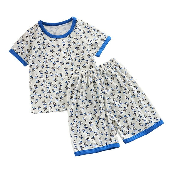 Futezty Toddler Boys Clothes Summer Outfit Sets, Baby Boy Outfits Kids Sleepwear Short Sleeve Shirt Shorts Soft Summer Pajamas Set 2Pcs Unisex Baby Clothes