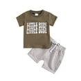 thumbnail image 1 of Futezty Toddler Boys Clothes Summer Outfit Sets, Boys Easter Set Toddler Summer Two Piece Carrot Embroidery Short Sleeve T Shirt Shorts, 1 of 7
