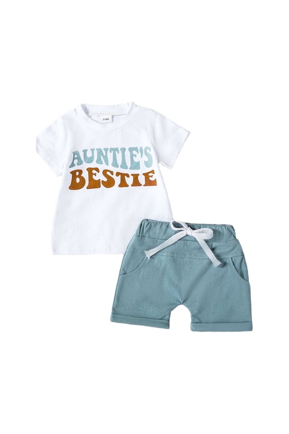 Toddler Boys Clothes Summer Outfit Sets Cotton T Shirt Short Sleeve Top Car Printed Baby Clothes