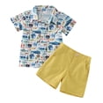 thumbnail image 1 of Futezty Toddler Boys Clothes Summer Outfit Sets, Kids Summer Short Sleeve Pure Cotton Cartoon T Shirt Shorts Set Boys' Clothing Sets, 1 of 6