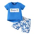 thumbnail image 1 of Futezty Toddler Boys Clothes Summer Outfit Sets, Summer Baby Boys Girls Cartoon Animal Printed Tops+Shorts Pants Outfits Set, 1 of 9