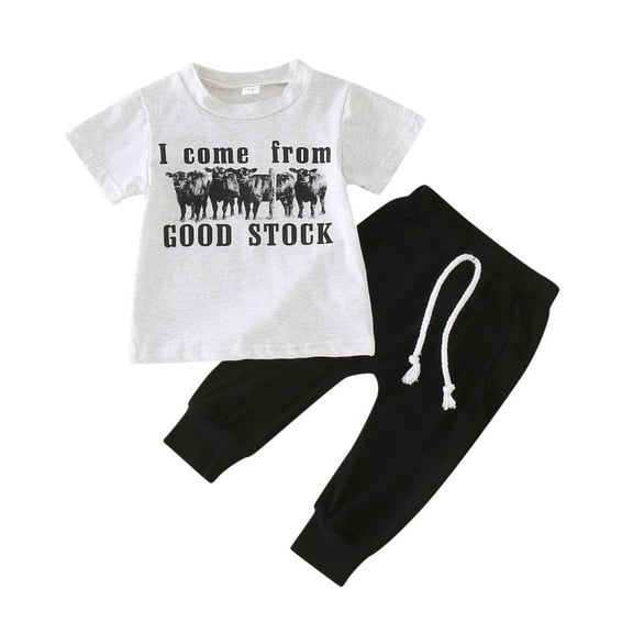 Futezty Toddler Boys Clothes Summer Outfit Sets, Toddler Baby Boy Summer Outfit Funny Letter T Shirt Elastic Waist Pockets Shorts Set 2 Piece Outfit