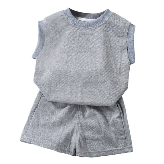 Futezty Toddler Boys Clothes Summer Outfit Sets, Toddler Boys Girls Short Sleeve Letter T Shirt Tops Floral Prints Shorts Outfits