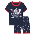 thumbnail image 1 of Futezty Toddler Boys Clothes Summer Outfit Sets, Toddler Boys Short Sleeve Cartoon Prints T Shirt Tops Shorts Child Kids 2PC Set Outfits Clothes, 1 of 9