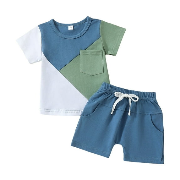 Futezty Toddler Boys Clothes Summer Outfit Sets, Toddler Boys Short Sleeve Leaf Prints T Shirt Tops Shorts Child Kids Casual Outfits