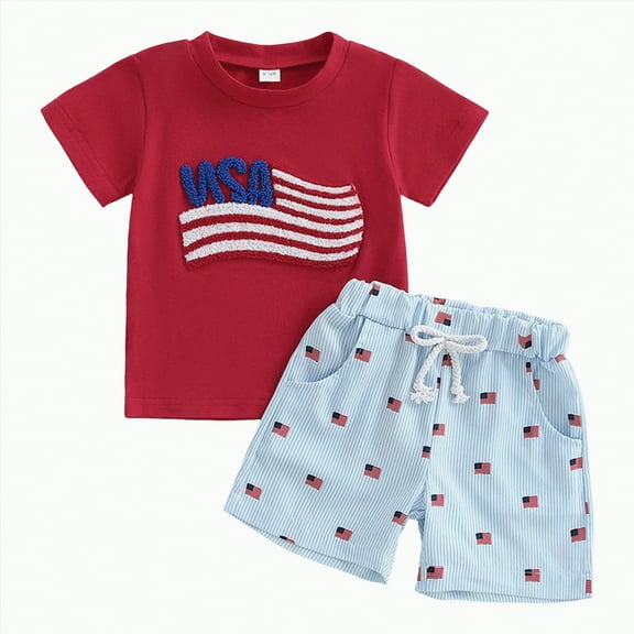 Futezty Toddler Boys Clothes Kids Little Boys Summer Outfits 2T 3T 4T 5T 6T Toddler Boy Shorts Set Dinosaur Print Short Sleeves T-Shirt and Elastic Plaid Shorts Set for 2 Piece Clothes Summer Outfit