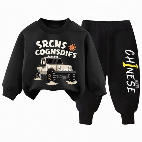 Futezty Toddler Boys Girls Clothes Fall Winter Outfit Sets, Baby Boy Girl 0 6 12 18 24 Months 2T 3T 2-Pieces Set