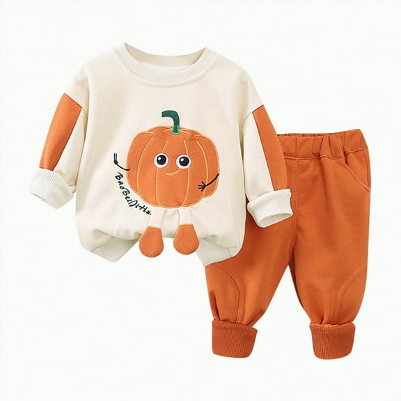 Futezty Toddler Boys Girls Clothes Fall Winter Outfit Sets, Baby Boy Girl 3M 6M 12M 18M 24M 2T 3T 2-Pieces Set