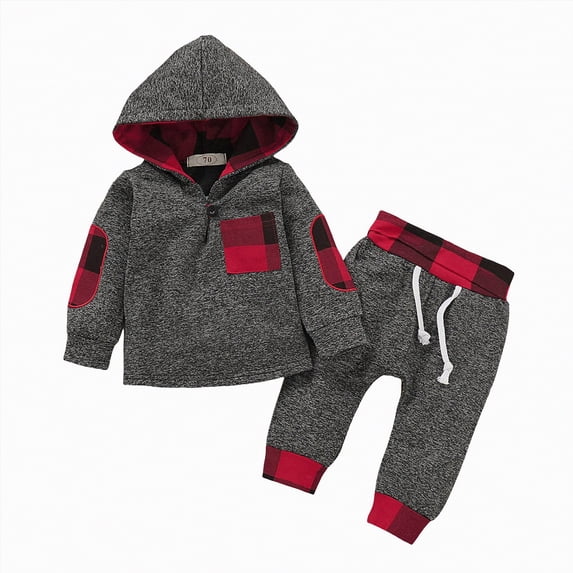 Futezty Toddler Boys Girls Clothes Fall Winter Outfit Sets, Baby Boy Girl 6M 12M 18M 2T 3T 2 Pcs