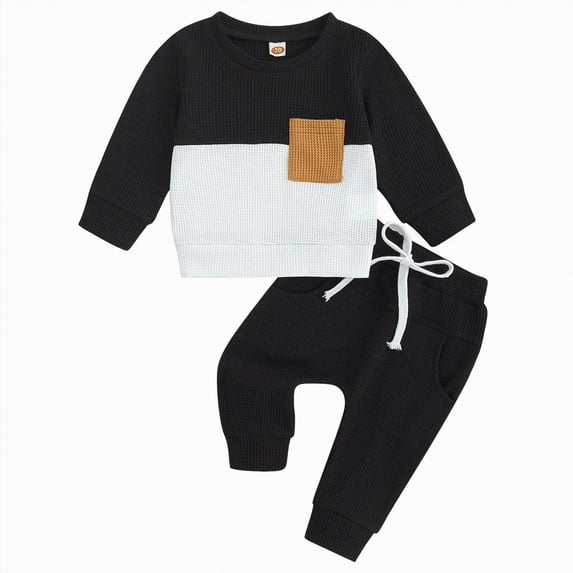 Futezty Toddler Boys Girls Clothes Fall Winter Outfit Sets, Baby Boy Girl 6M 1T 2T 3T 4T 5T 2 Pcs