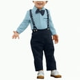 thumbnail image 1 of Futezty Toddler Boys Girls Clothes Fall Winter Outfit Sets, Baby Boy Girl Long Sleeve Crew Neck Cute Elastic Waist 6 12 18 24 Months 2T 3T 4T 2Pcs Set Party Wear, 1 of 9
