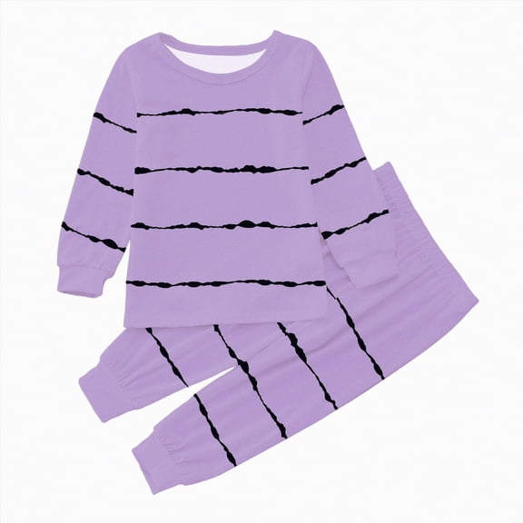 Futezty Toddler Boys Girls Clothes Fall Winter Outfit Sets, Baby Boy Girl Long Sleeve Crew Neck Stripe Stretch 0 6 12 18 24 Months 2T 3T 4T 3PCS Sleepwear