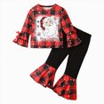 thumbnail image 1 of Futezty Toddler Boys Girls Clothes Fall Winter Outfit Sets, Baby Boy Girl Long Sleeve Round Neck Cartoon Elastic Waist 12 18 24 Months 2T 3T 4T 2PCS Christmas Outfits, 1 of 9