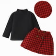 thumbnail image 1 of Futezty Toddler Boys Girls Clothes Fall Winter Outfit Sets, Baby Boy Girl Long Sleeve Round Neck Checkered Plaid 1T 2T 3T 4T 5T 6T 2 PC Sweatshirt Tops + Joggers Pants Set, 1 of 6