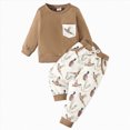 thumbnail image 1 of Futezty Toddler Boys Girls Clothes Fall Winter Outfit Sets, Baby Boy Girl Outfits 6M 9M 12M 2T 3T 4T 2PCS, 1 of 9