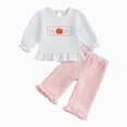 thumbnail image 1 of Futezty Toddler Boys Girls Clothes Fall Winter Outfit Sets, Baby Boy Girl Outfits Long Sleeve Round Neck Embroidery Elastic Waist 0 6 12 18 24 Months 2T 3T 2PCS Everyday, 1 of 9