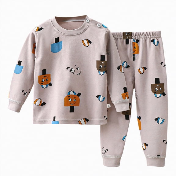 Futezty Toddler Boys Girls Clothes Fall Winter Outfit Sets, Baby Boy Girl Outfits Long Sleeve Round Neckline Patchwork Elastic Waist 6 12 18 24 Months 2T 3T 2 Piece Tops Pants Sets