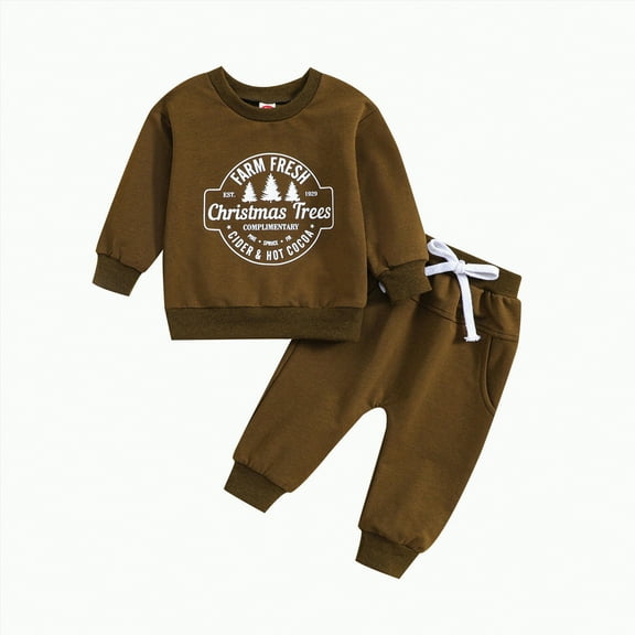 Futezty Toddler Boys Girls Clothes Fall Winter Outfit Sets, Baby Outfits 1T 2T 3T 4T 5T 2PCS